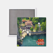 zMK004 SKOPJE MATKA，北マケドニア，冷蔵庫 マグネット (正面/裏面)