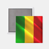 zML002 MALI,なびく国旗,アフリカ,冷蔵庫 マグネット (正面/裏面)
