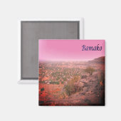 zML004 BAMAKO，マリ，アフリカ，冷蔵庫 マグネット (正面/裏面)