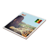 zML005 MALI, Begnimatou,アフリカ, タイル (側面)