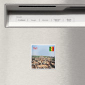 zML006 MALI, Endelou，アフリカ，冷蔵庫 マグネット (インサイチュ (食洗機))