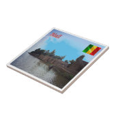 zML007 MALI，カカロダガ，アフリカ， タイル (側面)