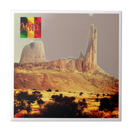 zML008 MALI, the Hand of Fatima,アフリカ, タイル (正面)