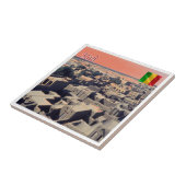 zML011 MALI, Timbuctu，アフリカ， タイル (側面)