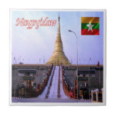 zMM004 NAYPYIDAW,ミャンマー,アジア, タイル (正面)