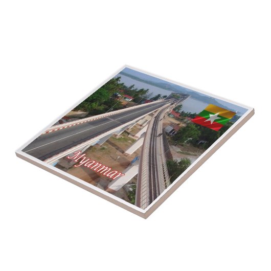 zMM006 MAWLAMYING,ミャンマー,アジア, タイル (側面)