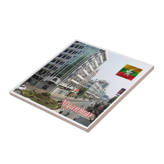 zMM007 MANDALAY，ミャンマー，アジア， タイル (側面)