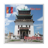 zMN009 GANDAN MONASTERY，モンゴル，アジア， タイル (正面)