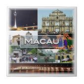 zMO005 MACAUまたはMACAO、アジア、 タイル (正面)
