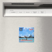 zMP005サイパン、北マリアナ諸島、冷蔵庫 マグネット (インサイチュ (食洗機))