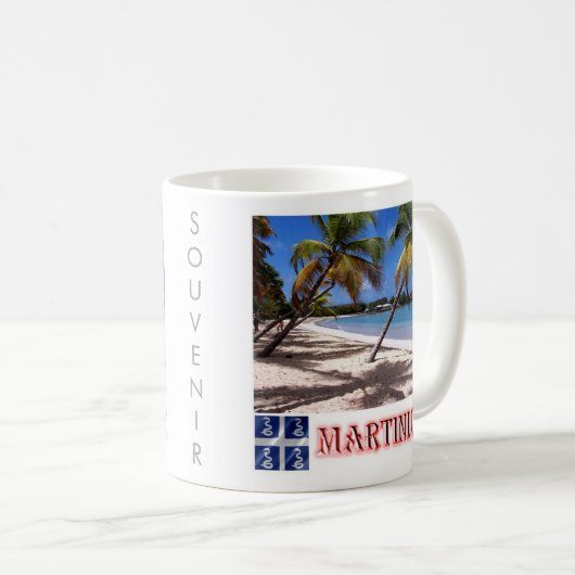 zMQ005 MARTINIQUE, LES SALINESビーチ, コーヒーマグカップ (正面右)