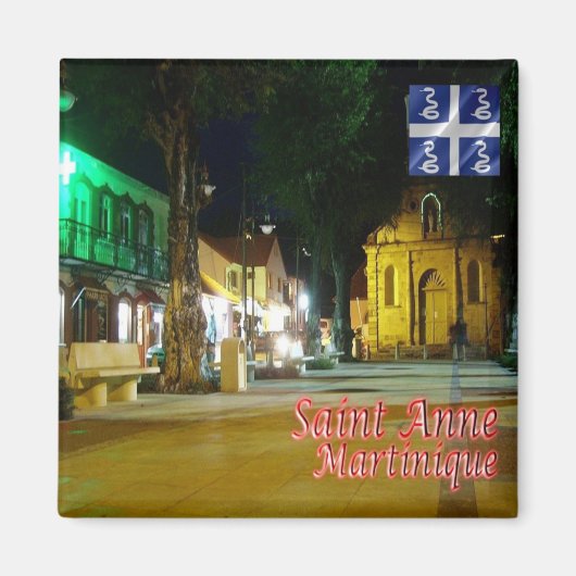 zMQ006 SAINT ANNE, Martinique,アメリカ,冷蔵庫 マグネット (正面)