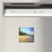 zMQ010 MARTINIQUE, Les Salinesビーチ,冷蔵庫 マグネット (インサイチュ (食洗機))