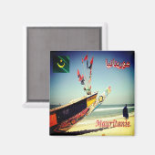 zMR005 MAURITANIA,アフリカ,冷蔵庫 マグネット (正面/裏面)
