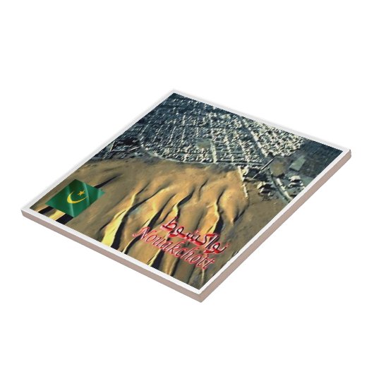 zMR006 NOUAKCHOTT, Sand Dunes, Mauritania, タイル (側面)