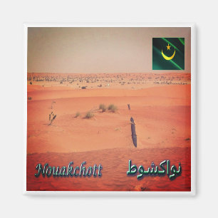 zMR010 NOUAKCHOTT,パノラマ,モーリタニア,冷蔵庫 マグネット