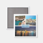 zMT003 PETER D POOL MNAJDRA BY NIGHT Malta冷蔵庫 マグネット (正面/裏面)