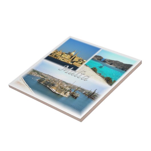 zMT006 VALLETTA、マルタ、ヨーロッパ、 タイル (側面)