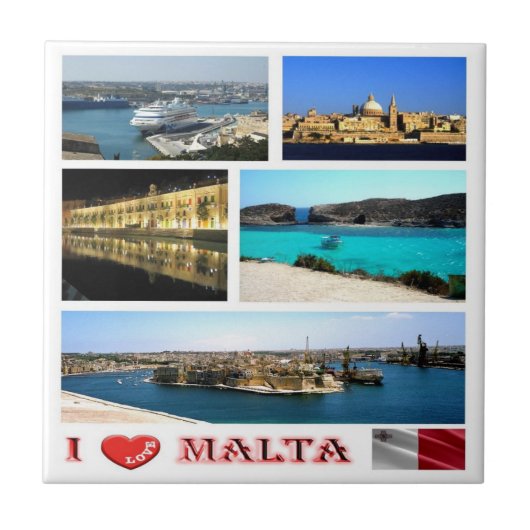 zMT007 MALTA "I Love", タイル (正面)