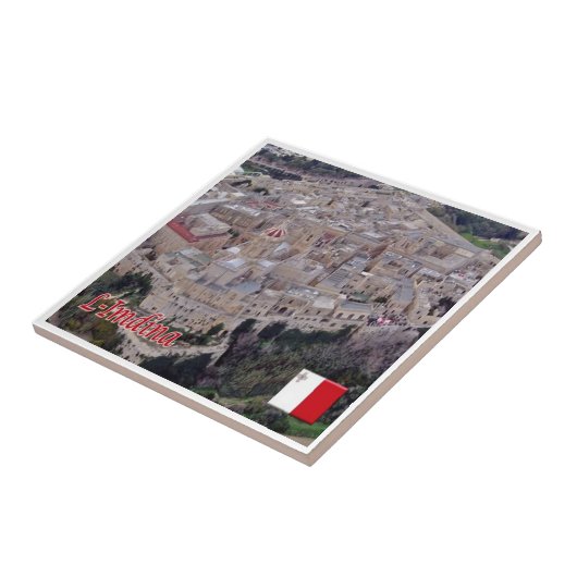 zMT009 MDINA SkyLine，マルタ， タイル (側面)