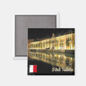 zMT011 IL-BELT WATERFRONT VALLETTA,マルタ,冷蔵庫 マグネット (正面/裏面)
