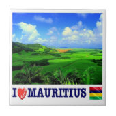 zMU020モーリシャスI Love，アフリカ， タイル (正面)