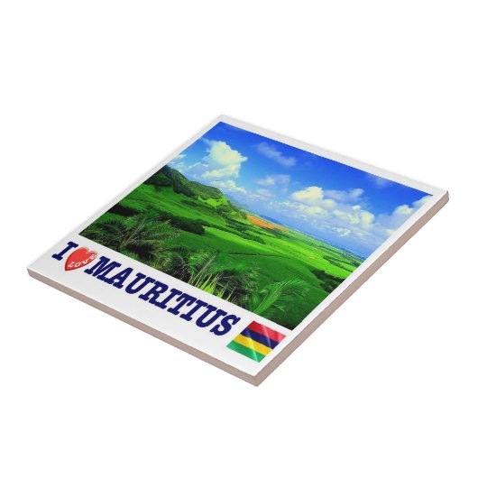 zMU020モーリシャスI Love，アフリカ， タイル (側面)