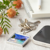 zMV004諸島モルディブビーチ、アジア、 キーホルダー (側面)