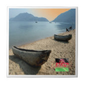 zMW005 MALAWI,マラウイ湖,アフリカ, タイル (正面)