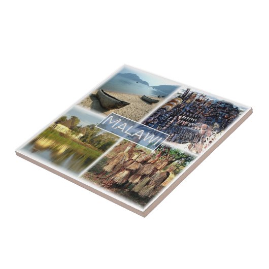 zMW010 MALAWI,モザイク,アフリカ, タイル (側面)