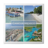 zMX003 CANCUN，モザイク，メキシコ，アメリカ， タイル (正面)