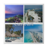 zMX005 CANCUN，モザイク，メキシコ，アメリカ， タイル (正面)