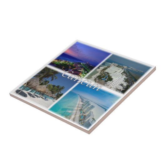 zMX005 CANCUN，モザイク，メキシコ，アメリカ， タイル (側面)