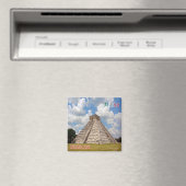 zMX018 CHICHEN ITZA，メキシコ，アメリカ，冷蔵庫 マグネット (インサイチュ (食洗機))