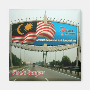 zMY004 welcome KUALA LUMPUR,マレーシア,冷蔵庫 マグネット