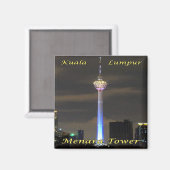 zMY007 MENARA TOWER Kuala Lumpur,マレーシア,アジア, マグネット (正面/裏面)