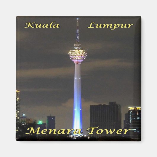 zMY007 MENARA TOWER Kuala Lumpur,マレーシア,アジア, マグネット (正面)