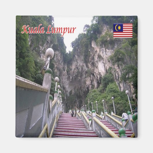 zMY013 BATU CAVES Kuala Lumpur,マレーシア,冷蔵庫 マグネット (正面)