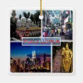 zMY014ペタリン通りクアラルンプールジャメクモスク， セラミックオーナメント (裏面)