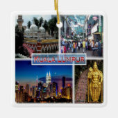 zMY014ペタリン通りクアラルンプールジャメクモスク， セラミックオーナメント (正面)