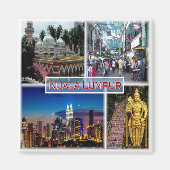 zMY014ペタリン通りクアラルンプールジャメクモスク， マグネット (正面)