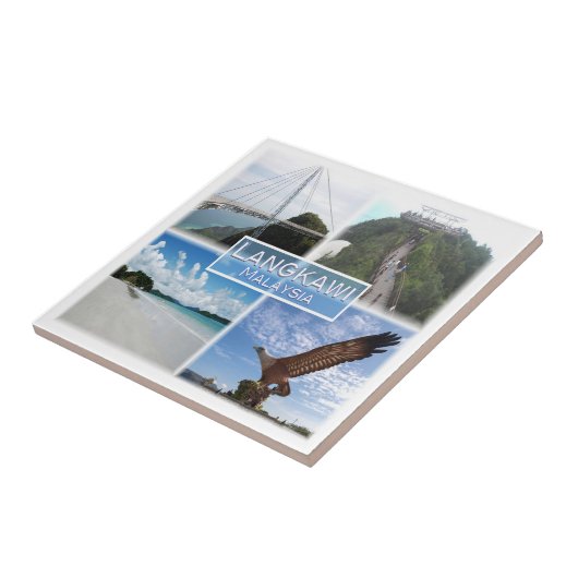 zMY015 Kedahビーチ, LANGKAWI，マレーシア， タイル (側面)