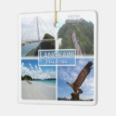 zMY015 Kedahビーチ、LANGKAWI、マレーシア、冷蔵庫等 セラミックオーナメント (左)