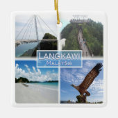 zMY015 Kedahビーチ、LANGKAWI、マレーシア、冷蔵庫等 セラミックオーナメント (正面)