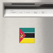 zMZ001モザンビーク、国旗、アフリカ、冷蔵庫 マグネット (インサイチュ (食洗機))
