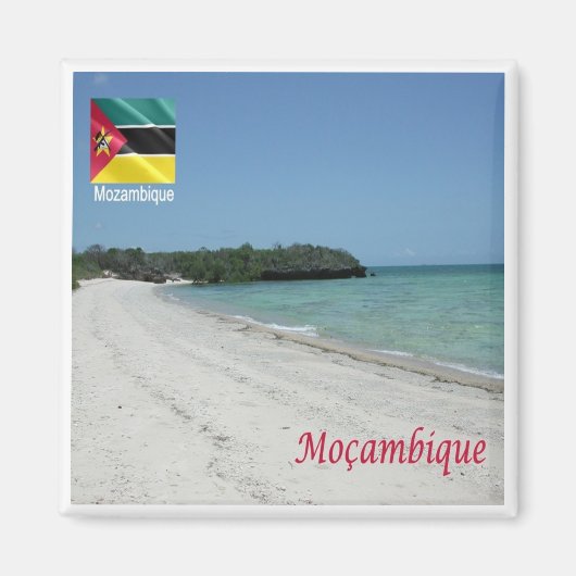 zMZ004 MOZAMBIQUE,ビーチ,アフリカ,冷蔵庫 マグネット (正面)
