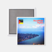 zMZ009 MAPUTO,モザンビーク,アフリカ,冷蔵庫 マグネット (正面/裏面)