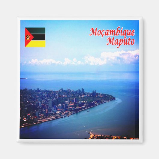 zMZ009 MAPUTO,モザンビーク,アフリカ,冷蔵庫 マグネット (正面)