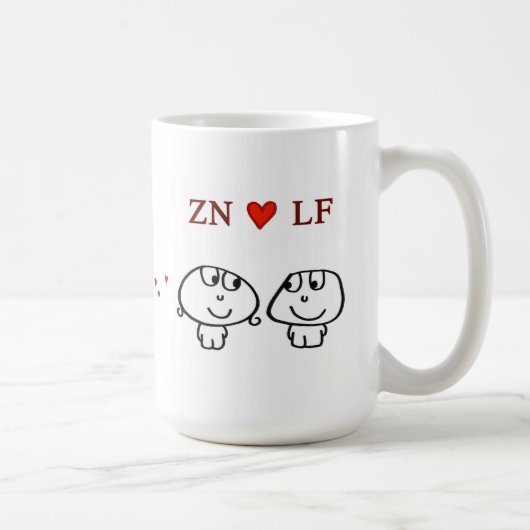 "ZNハートLF " コーヒーマグカップ (右)