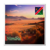 zNA005 NAMIBIA砂漠,アフリカ, タイル (正面)